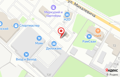 Автосалон в Москве на карте