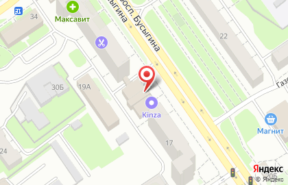 Центр отправки экспресс-почты Почта России на проспекте Бусыгина на карте