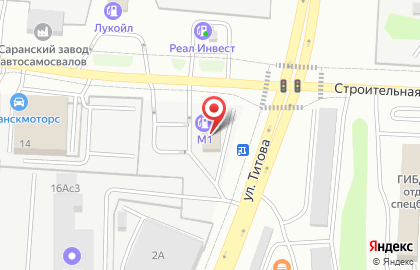 Автомойка М1 на Строительной улице на карте