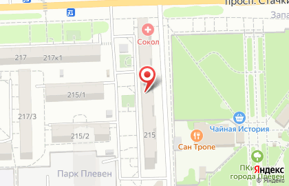 Офтальмологический центр СОКОЛ на проспекте Стачки на карте