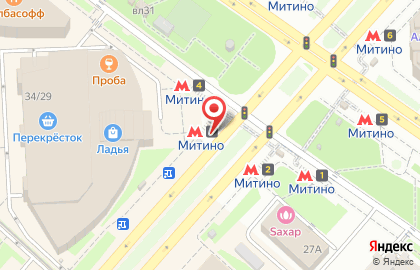 Магазин Moidom Market на Митинской улице на карте