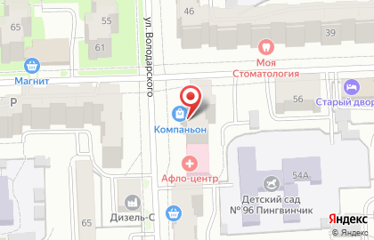 Магазин Компаньон в Кирове на карте