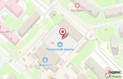 Приокский рынок на карте