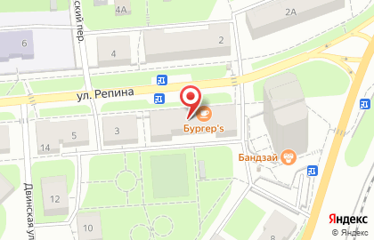 Кафе-бистро Бургер`S в Орджоникидзевском районе на карте