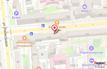 Магазин у дома Бристоль в Железнодорожном районе на карте