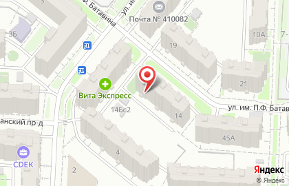 Служба доставки готовых блюд Креветка в Кировском районе на карте