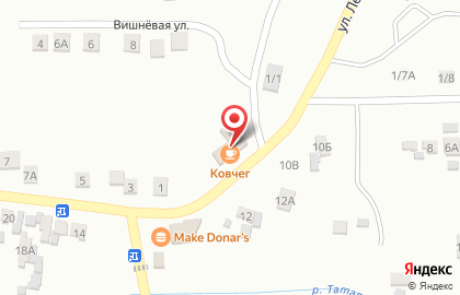 Магазин продуктов Удачный на Вишнёвой улице на карте