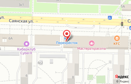 Ветеринарная клиника Ветпомощь «Любимчик» на улице Саянская на карте