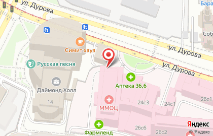 Центрального АО на улице Дурова на карте