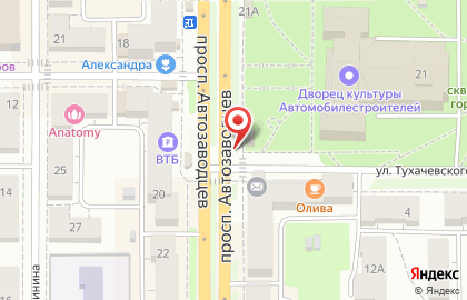 Цветочный салон Жасмин на проспекте Автозаводцев на карте