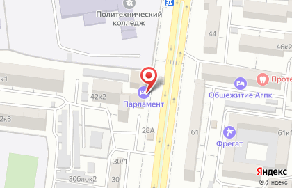 Гостиничный комплекс Парламент на улице Куликова на карте