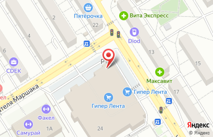 Банкомат Райффайзенбанк на улице Домостроителей на карте