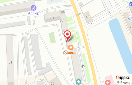 Салон красоты Pudra на улице Луначарского на карте