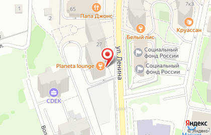 Кафе-пекарня Дедовский пекарь на улице Ленина на карте