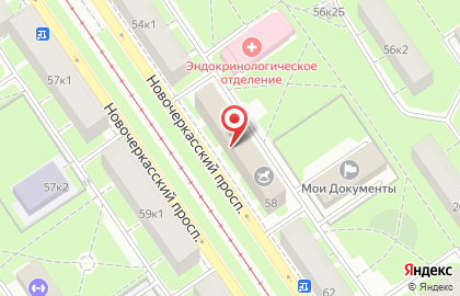 Юридический Центр на Новочеркасском проспекте на карте