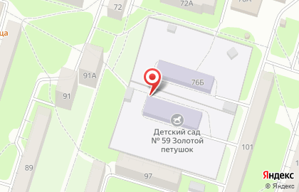 Детский сад Золотой петушок №59 на Ленинградском проспекте на карте