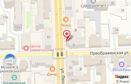 Пекарня Златушка на улице Ленина на карте