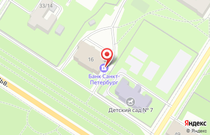 Банк Санкт-Петербург на Новосмоленской набережной на карте