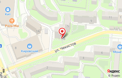 Парикмахерская Утро на улице Чекистов на карте