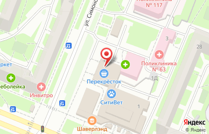 Ателье Мастерская стиля на улице Симонова на карте