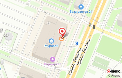 Салон связи Inline на проспекте Ленина на карте