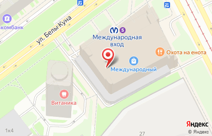 Банк Санкт-Петербург в Фрунзенском районе на карте