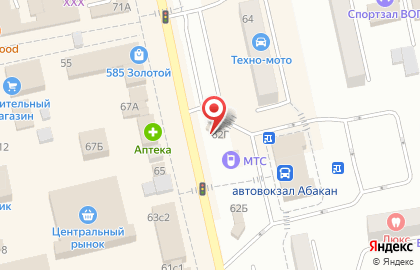 Салон связи Связной на улице Тараса Шевченко на карте
