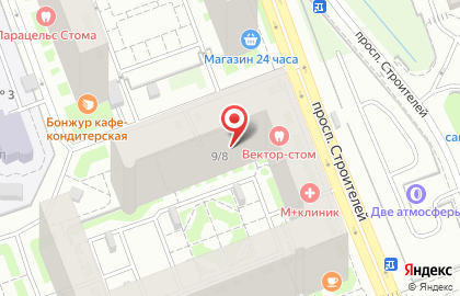 Академия детского развития и танца на метро Улица Дыбенко на карте