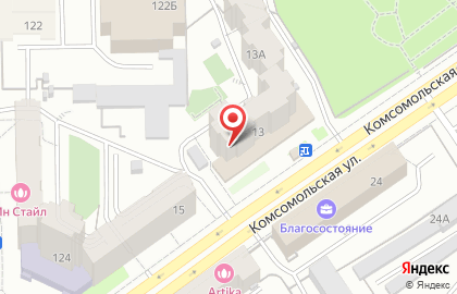 Оптовая фирма на Комсомольской на карте