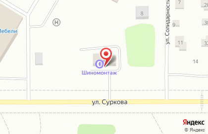 Автосалон Вираж на улице Суркова на карте