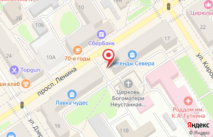 Магазин фирменной торговли Деликат на проспекте Ленина на карте