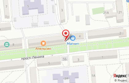 Кафе Апельсин на проспекте Ленина на карте