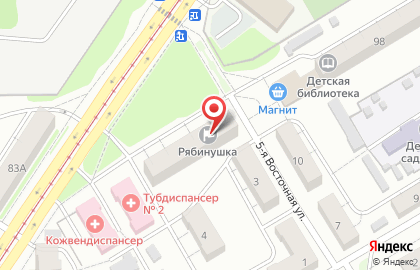 Комплексный центр социального обслуживания населения Центрального административного округа Рябинушка в Центральном районе на карте