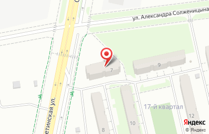Супермаркет Кунжут на улице Александра Солженицына на карте