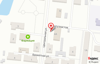 Городская библиотека №4 на Центральной улице на карте