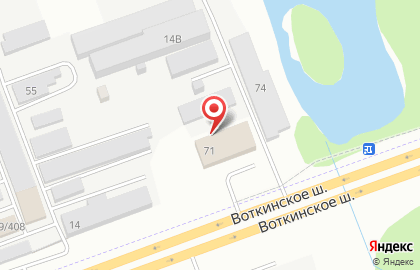 Автополюс на Воткинском шоссе на карте