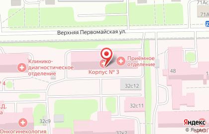Городская клиническая больница им. Д.Д. Плетнёва в Москве на карте
