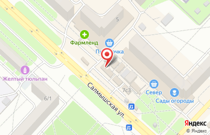 Желен на Салмышской улице на карте