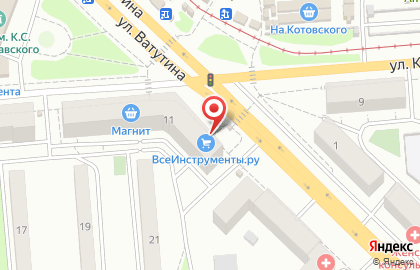 Киоск по продаже печатной продукции на улице Котовского 11 на карте