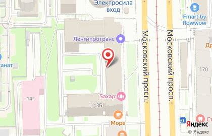 Дополнительный офис Московский Банк ВТБ 24 на метро Электросила на карте