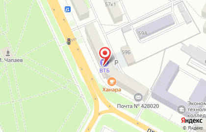 Совкомбанк в Чебоксарах на карте