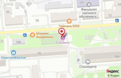 Киберспортивный клуб COLIZEUM на Новосибирской улице на карте