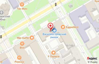 Корнер Saviv market в Василеостровском районе на карте