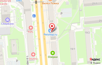 Магазин зоотоваров Petshop.ru на улице Станиславского на карте