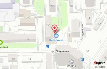 Банкомат, Уралприватбанк в Верх-Исетском районе на карте