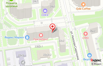 Сеть мини-маркетов Фасоль на улице Маршала Савицкого на карте