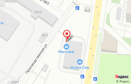 Компания по продаже автостекол на Производственной улице на карте