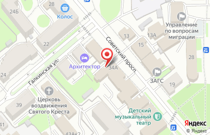 Рекламное агентство Апрель на Советском проспекте на карте