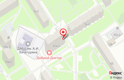 Магазин продуктов в Москве на карте