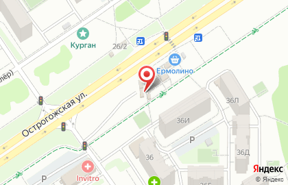 Киоск по продаже кондитерских изделий на улице Курчатова на карте